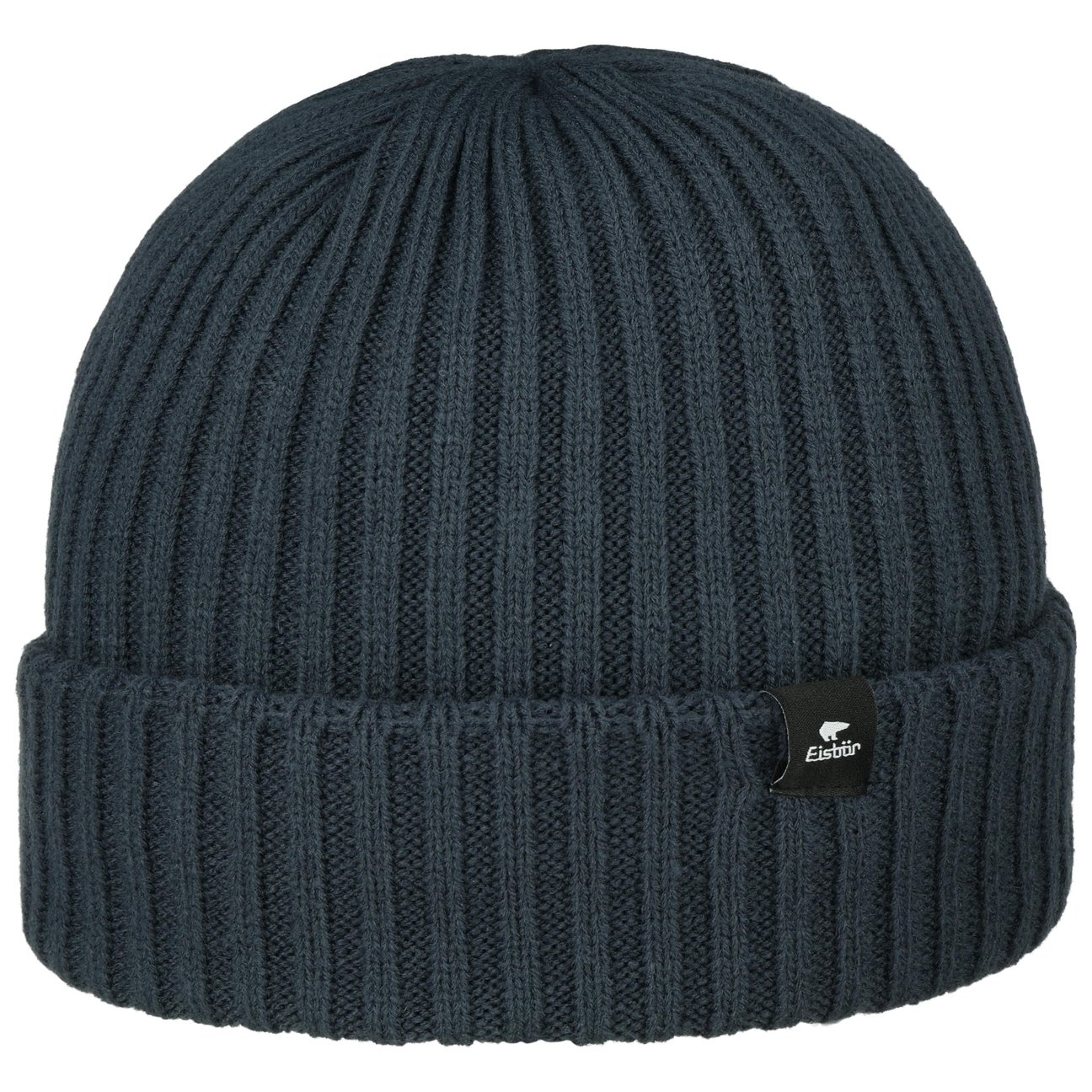 Eisbär Unisex Blu Scuro Berretto Con Risvolto Ripp By