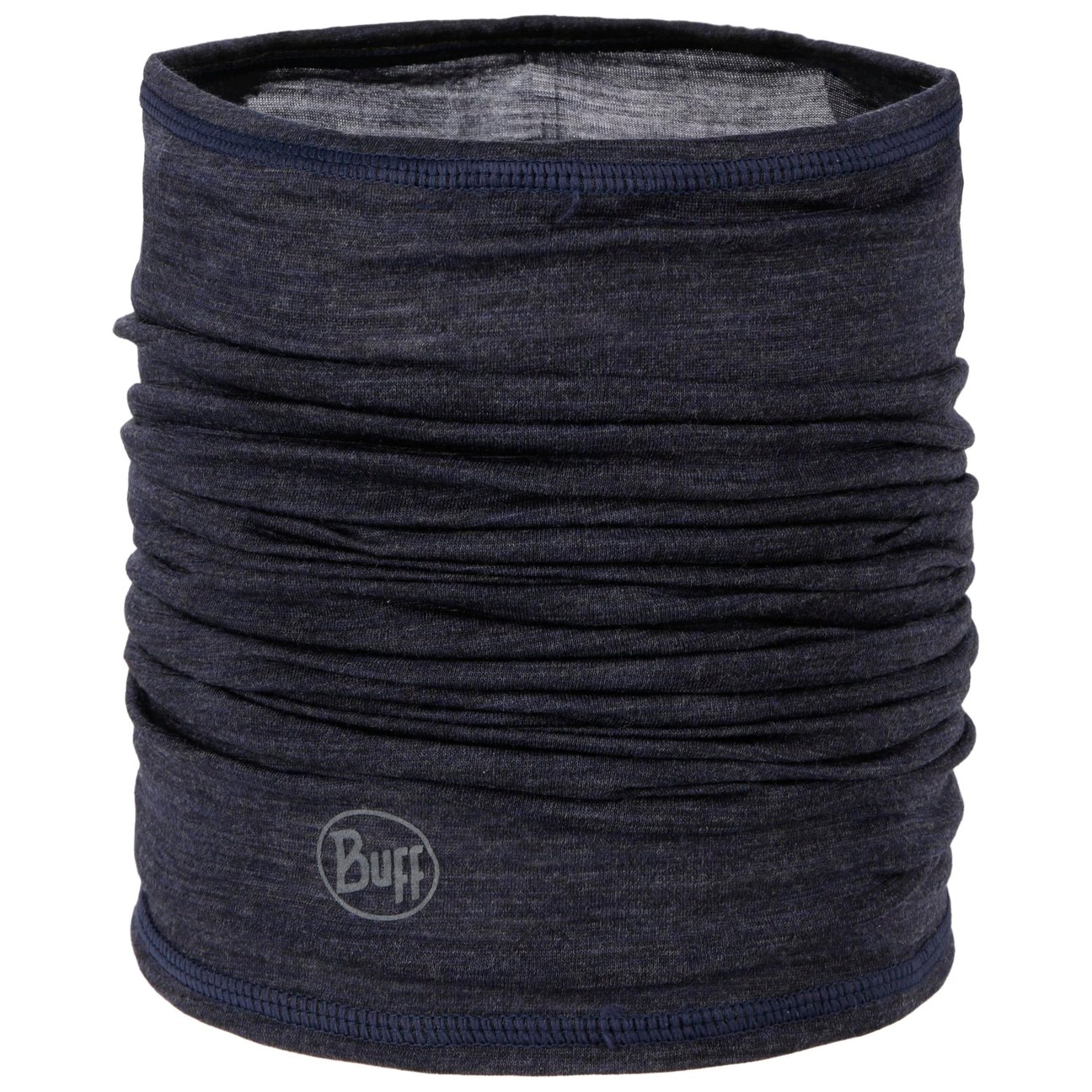 Sciarpa Buff Merino Lightweight Solid Tube Scarf Uomo Blu Unica - Immagine 3