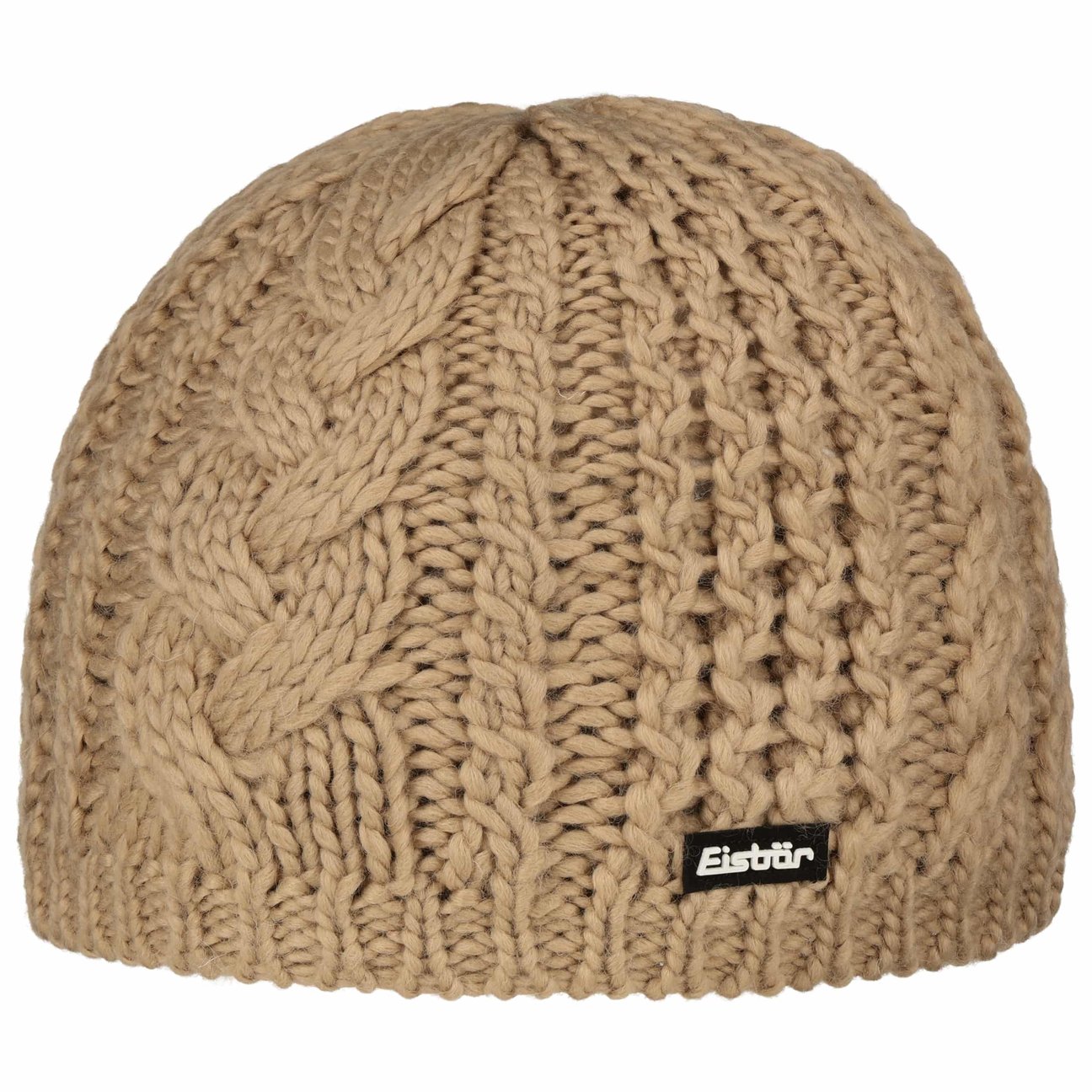 Eisbär Unisex Beige Berretto A Maglia Afra By