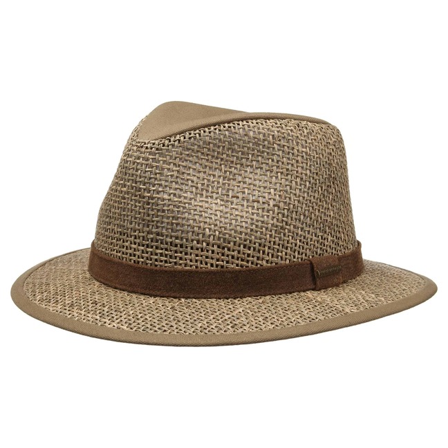 Cappello Stetson Medfield In Paglia Con Fascia In Pelle - Uomo, Estate E Primavera