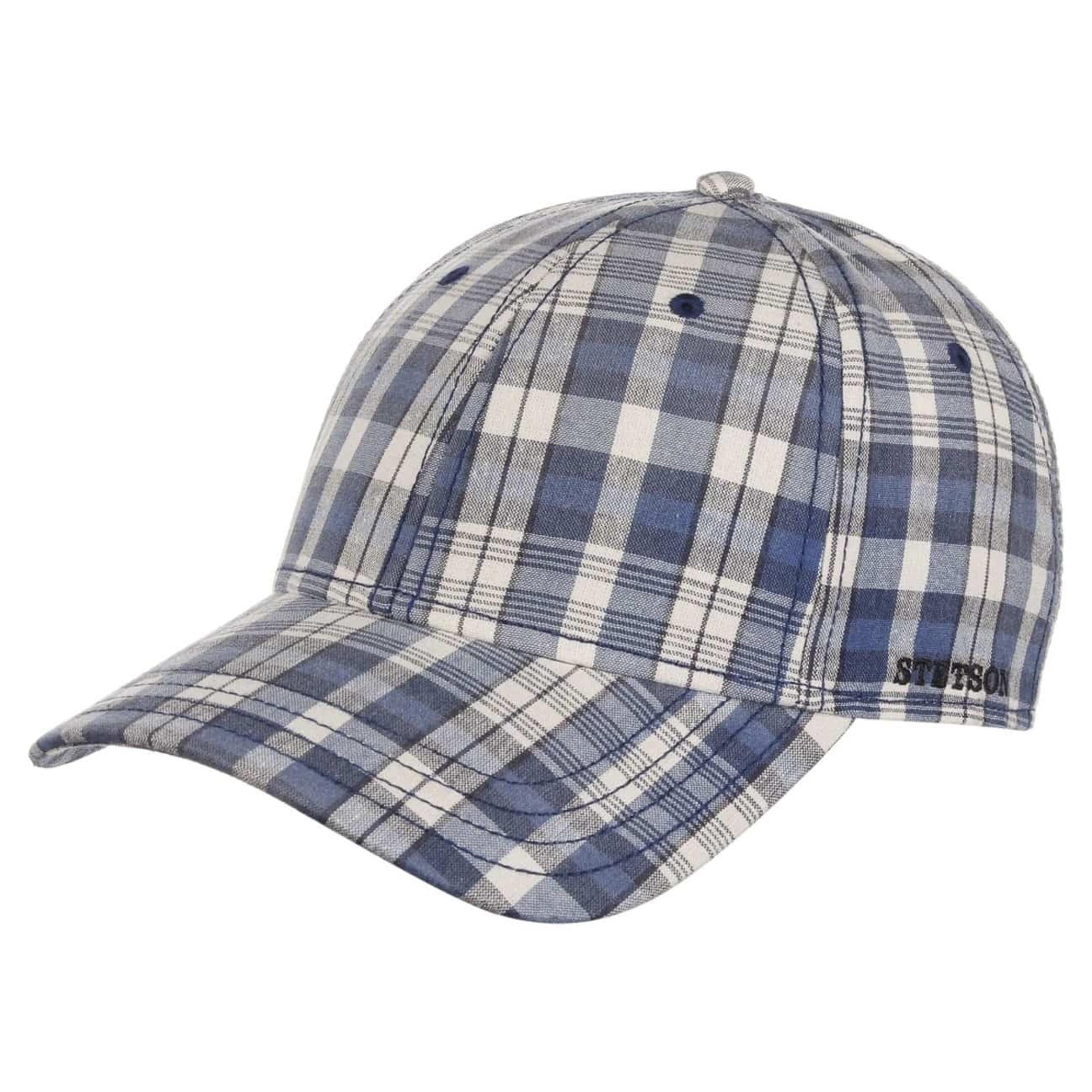Plano Check Baseball Cap by Stetson Cappellini