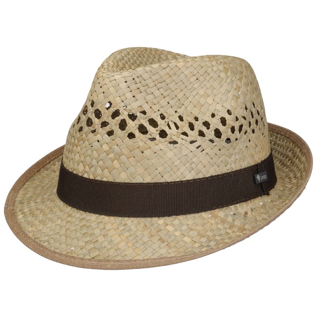 Prodotto in Italia Trilby 49-55 cm Cappello da Sole Cappello da Spiaggia con Fascia in Gros-Grain Colorata Lipodo Trilby in Paglia Cappello per Bambini Larino 