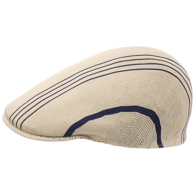 Coppola Kangol Wavy Stripe 507 – Cappello Piatto Estivo In Tessuto Morbido, Visiera Da 5 Cm - copertina