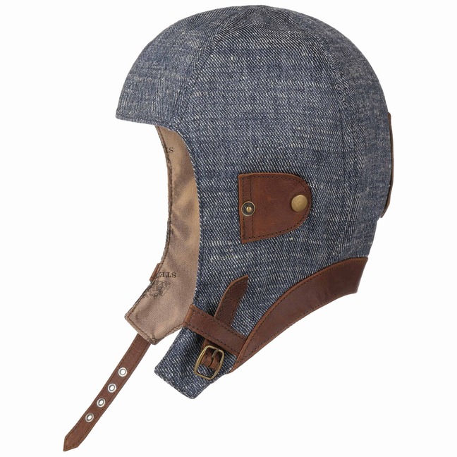 Stetson Leadville – Cappello Da Autista E Aviatore In Cotone E Lino – Made In Germany – Visiera In Pelle - 3