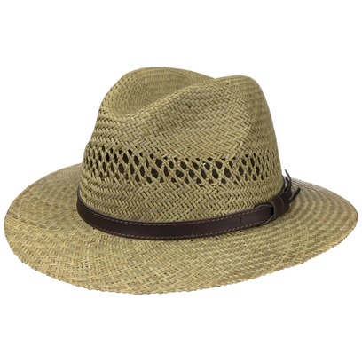 Cappello di Paglia con Nastro in Pelle by Lipodo