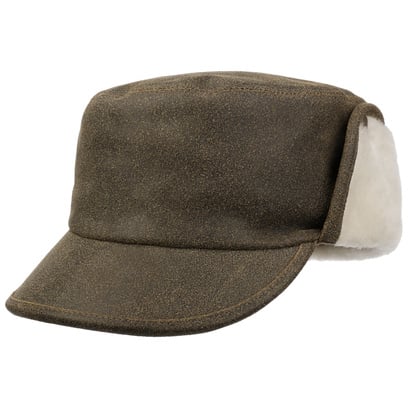 Cappellino in Pelle con Paraorecchie by Lierys