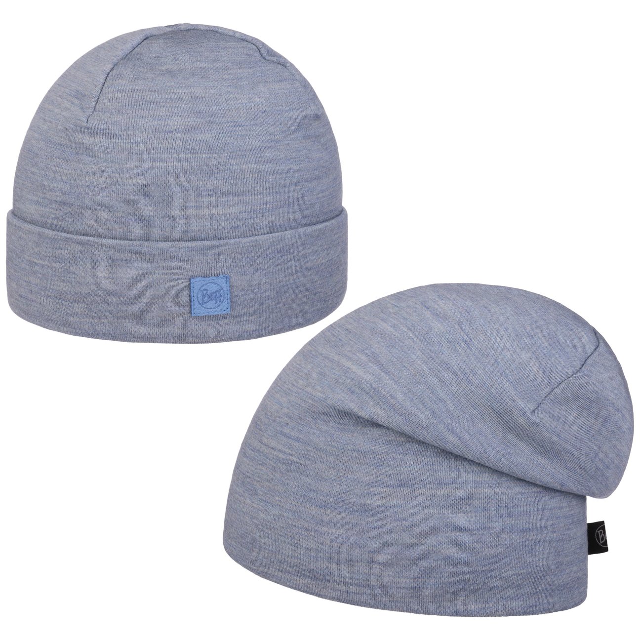 Buff Unisex Azzurro Berretto Beanie Classic Heavyweight Merino By