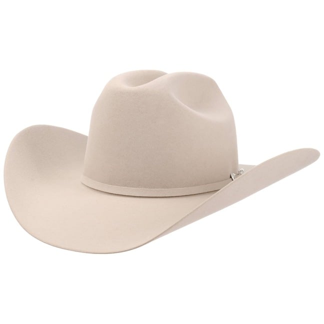 Cappello Da Cowboy In Feltro Per Bambini 2-6 Anni - Tesa Larga, Protezione Solare, Western (Nero)
