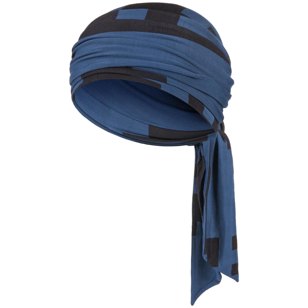 Turbante Reversibile Mantra by Christine Headwear in blu Gr One Size