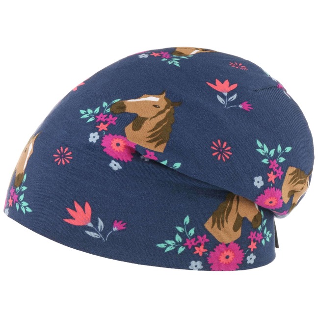 Sterntaler Berretto Bambina Lavorato A Maglia Blu Marino – Taglia 39 – In Lana Merino Con Fodera In Cotone Bio