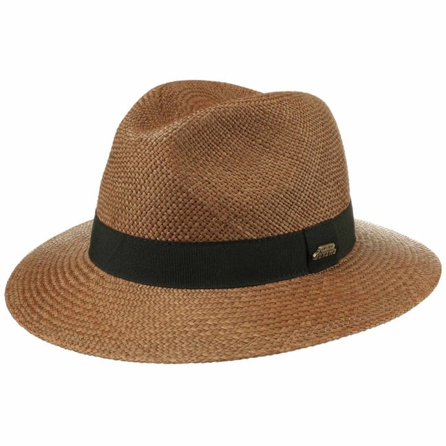 Cappello Di Paglia Traveller Uomo Lipodo – Made In Italy, Tesa Larga E Fascia Decorata, Elegante E Traspirante