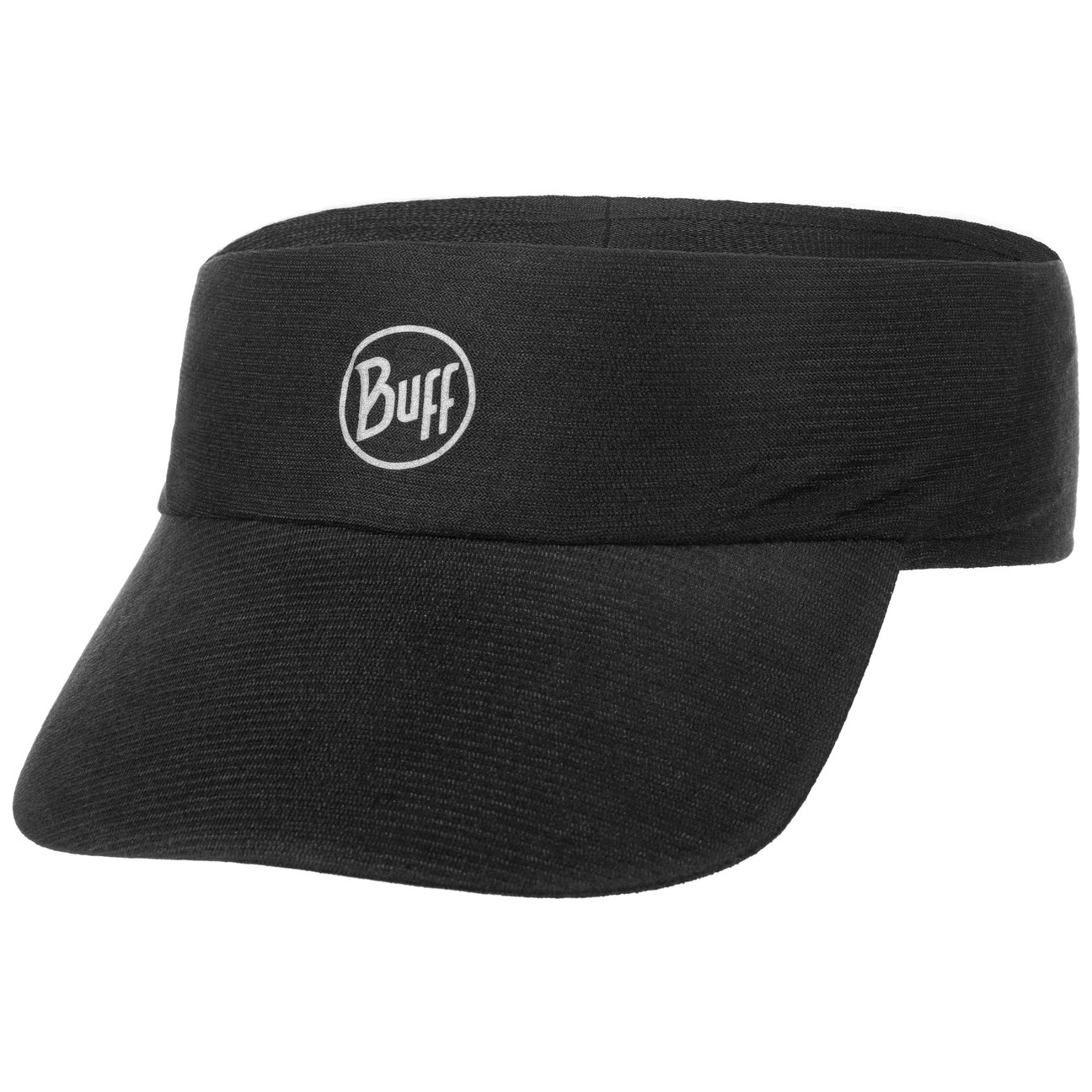 Buff Visiera Solid Black Pack Run by