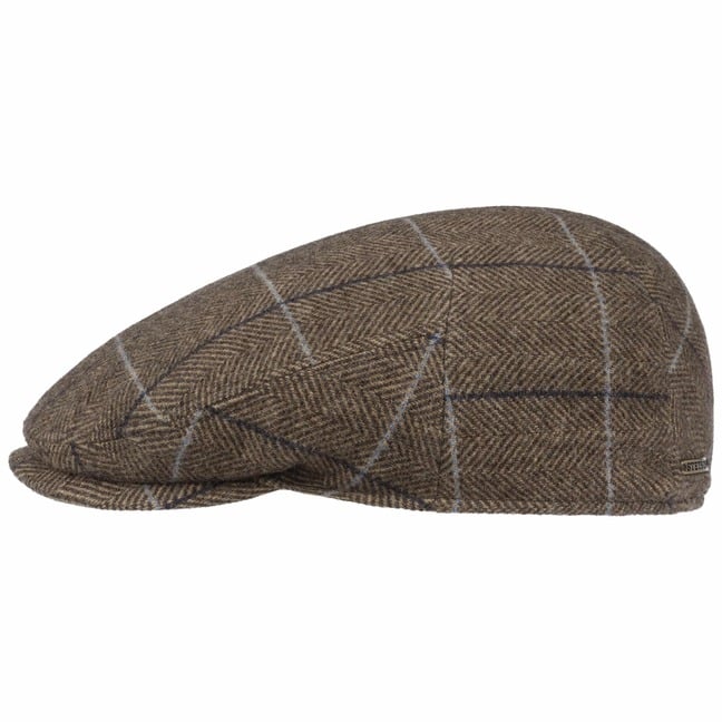 Stetson Brooklin Coppola Uomo Made in EU Lana Cachemire Berretto con Visiera Cotton Lining Autunno Inverno