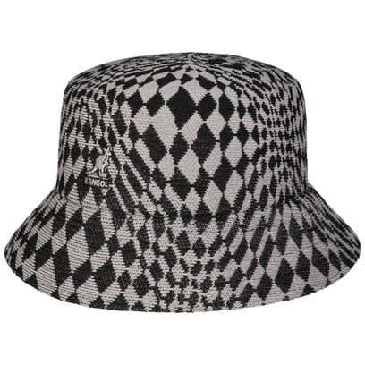 Cappello di Tessuto Warped Check Bucket by Kangol