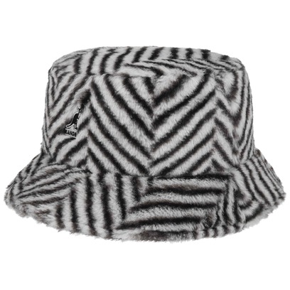 Cappello Faux Fur Bucket Herringbone by Kangol