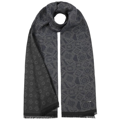 Sciarpa in Cotone Jacquard Stamps by Stetson