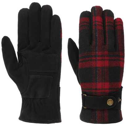 Guanti Goat Suede Woolen Check by Stetson