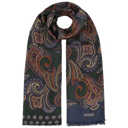 Sciarpa in Lana Multicolour Paisley by Stetson