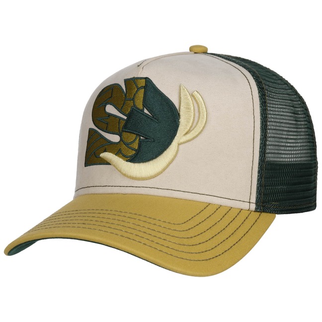 Stetson Cappellino Planty S X The Feebles – Trucker Snapback Unisex, Mesh, Visiera 7 Cm, Autunno/Inverno, Taglia Unica 55-59 Cm