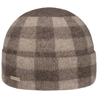 Berretto in Lana Follata Check Wool by Seeberger