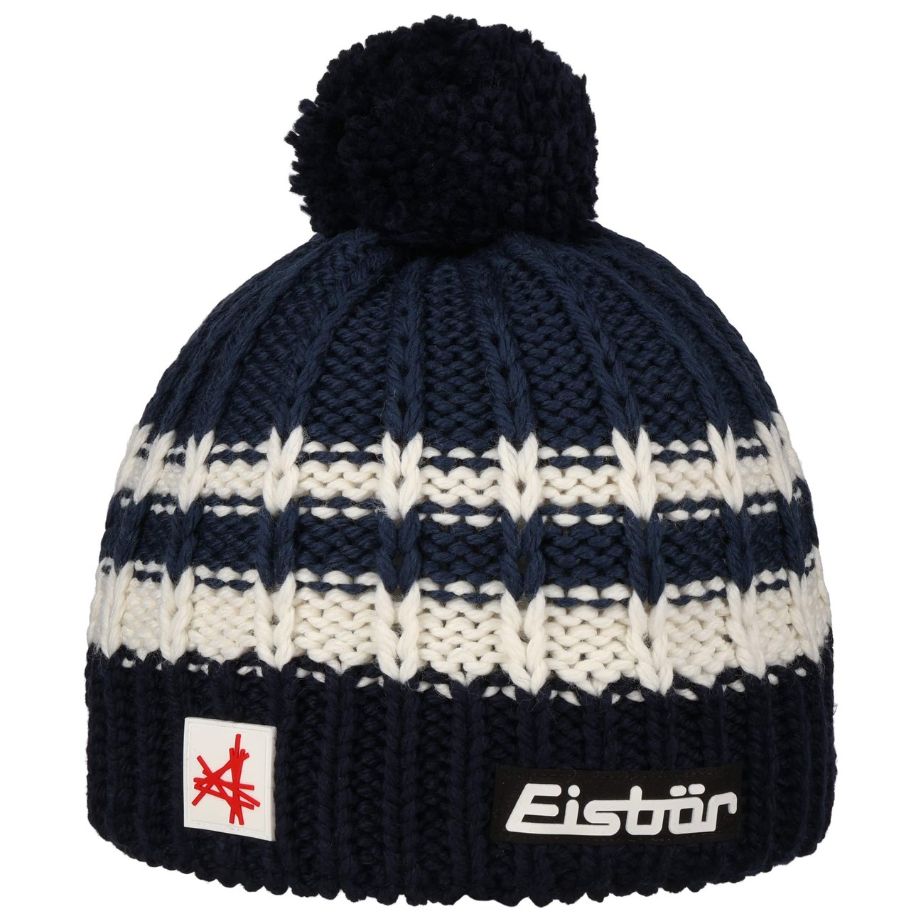 Eisbär Unisex Blu Scuro Berretto Con Pompon Kova Skipool By
