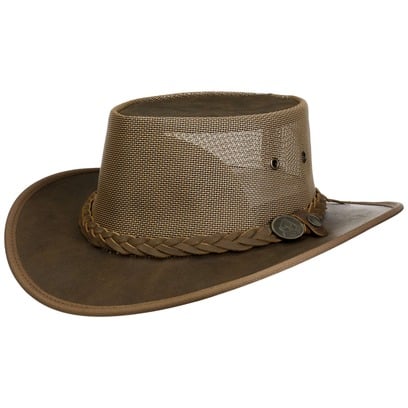 Cappello in Pelle Brandon Mesh Crown by Scippis