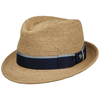 Cappello in Rafia Crochet Trilby by Lierys