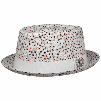 Cappello in Cotone Cards Pork Pie by Lierys
