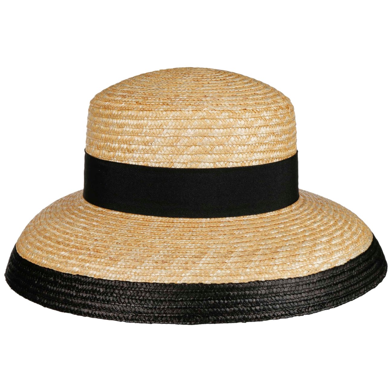 Lierys Donna Natura-Nero Cappello Di Paglia Teladia By