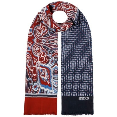 Sciarpa in Lana Four Colours Paisley by Stetson