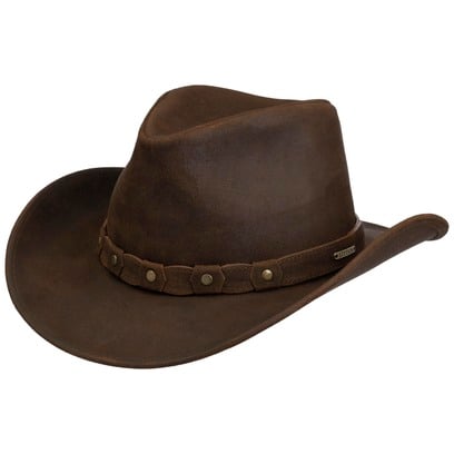 Cappello in Pelle Calf Split Western by Stetson