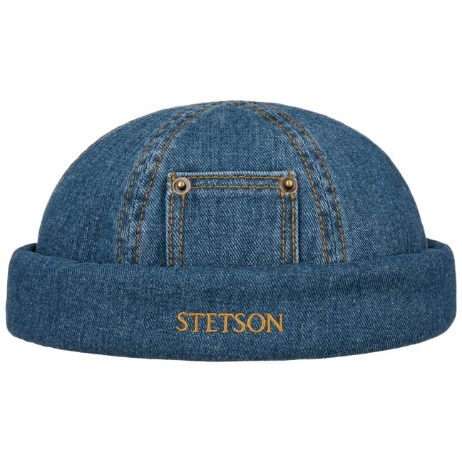 Stetson Berretto Docker Winfield Denim Uomo - Made in The EU