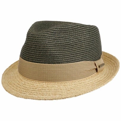 Cappello in Rafia Twotone Toyo Trilby by Stetson