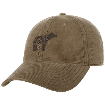Cappellino a Coste Embroidered Bear by Stetson