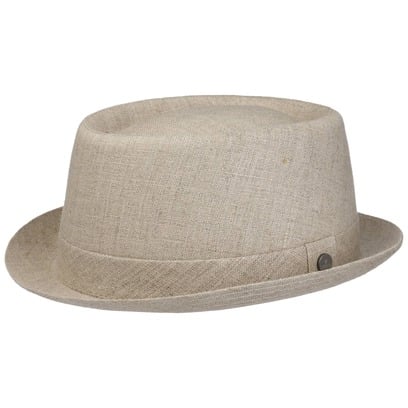 Cappello in Lino Uni Pork Pie by Lierys