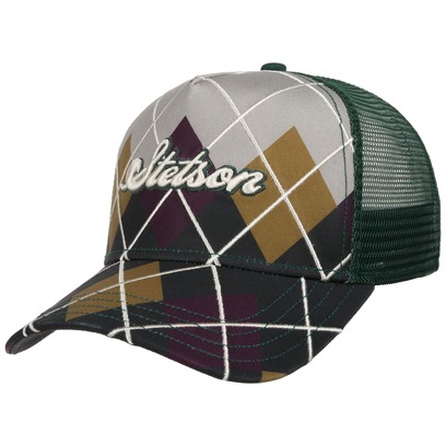 Cappellino Trucker Argyle Check by Stetson