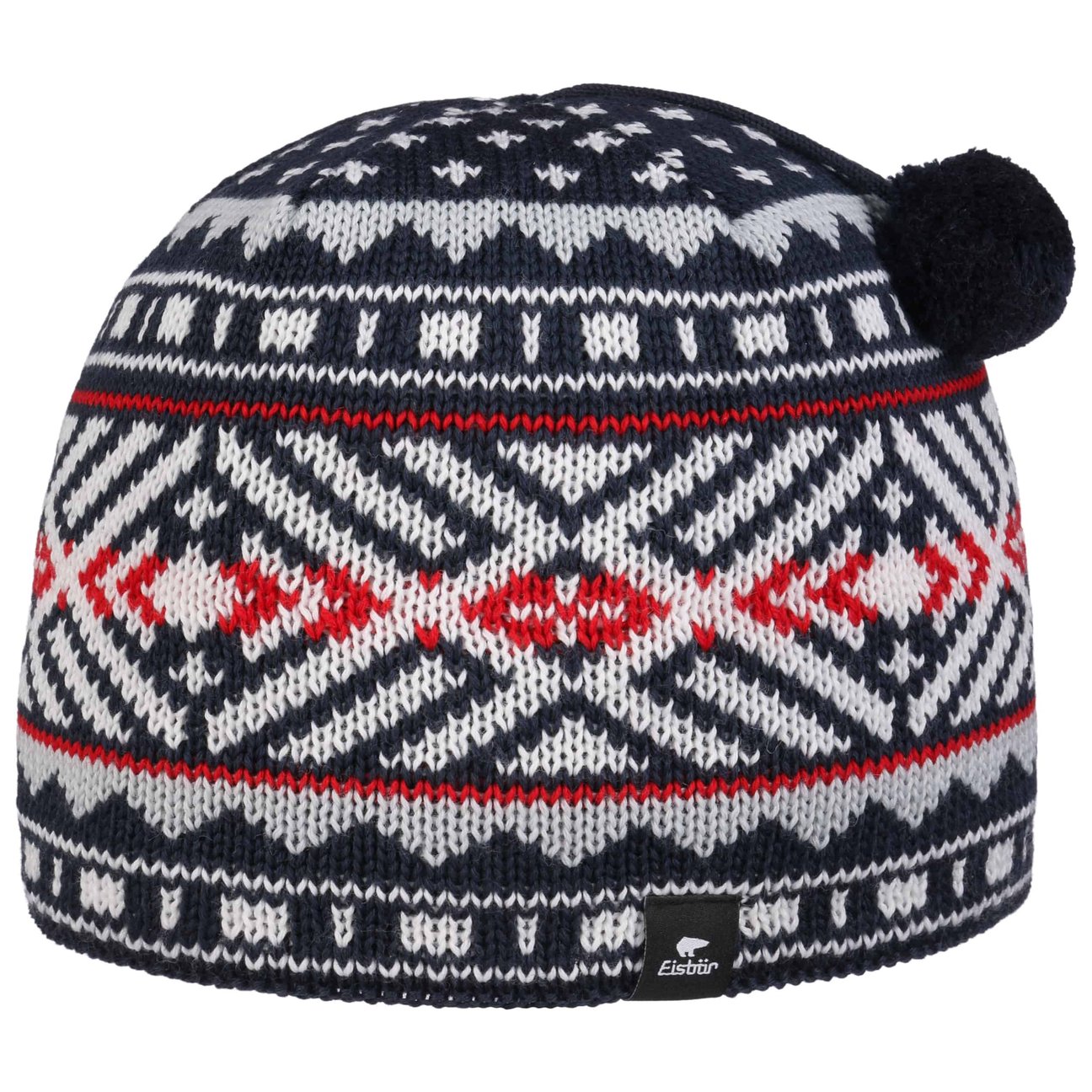 Eisbär Donna Blu Scuro Berretto Con Pompon Hanz By