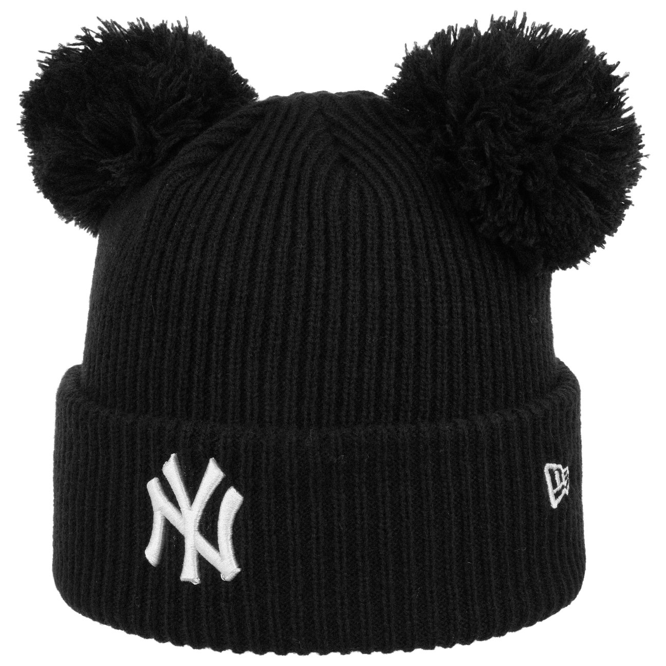 New Era Donna Noir Cappello Doppio Pompon New York Yankees - Immagine 2