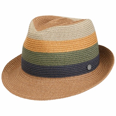 Cappello in Canapa Colour Blocks Trilby by Lierys