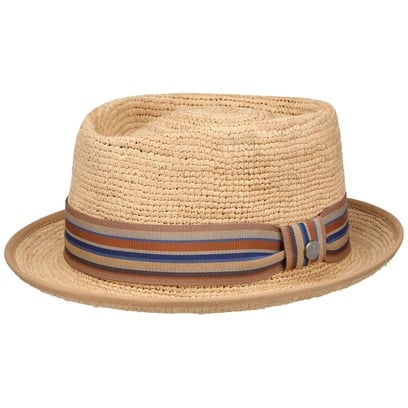 Cappello Crochet Rafia Pork Pie by Lierys