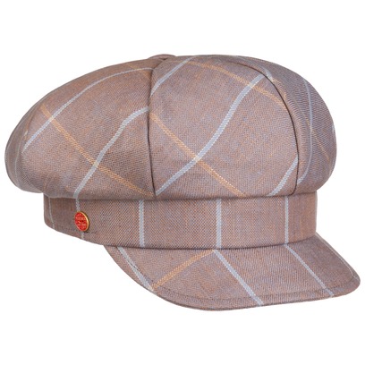 Berretto Newsboy in Lino Anja Check by Mayser