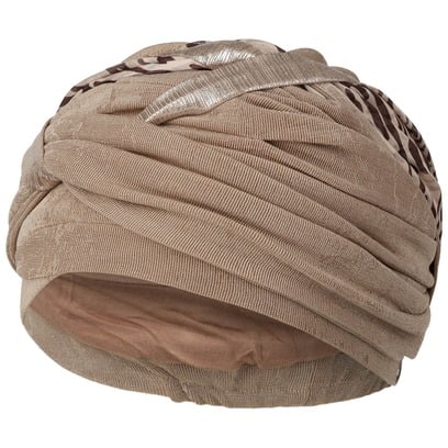 Turbante Perla Taupe Tiger by Christine Headwear