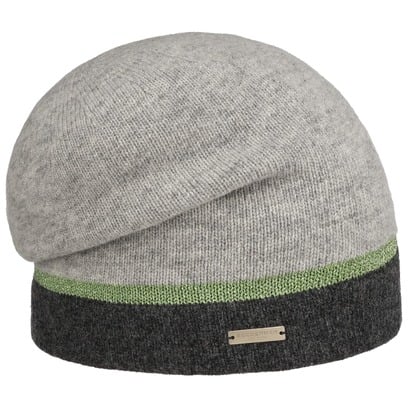 Berretto Beanie in Lana Shiny Stripe by Seeberger
