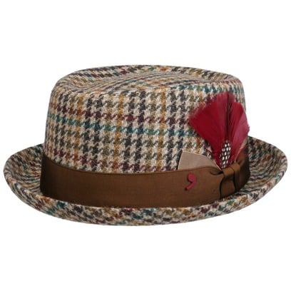 Cappello Houndstooth Pork Pie by Alfonso D’Este