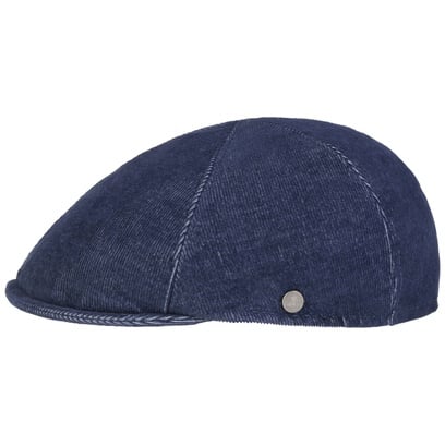 Denim Fine Cord Flatcap by Lierys