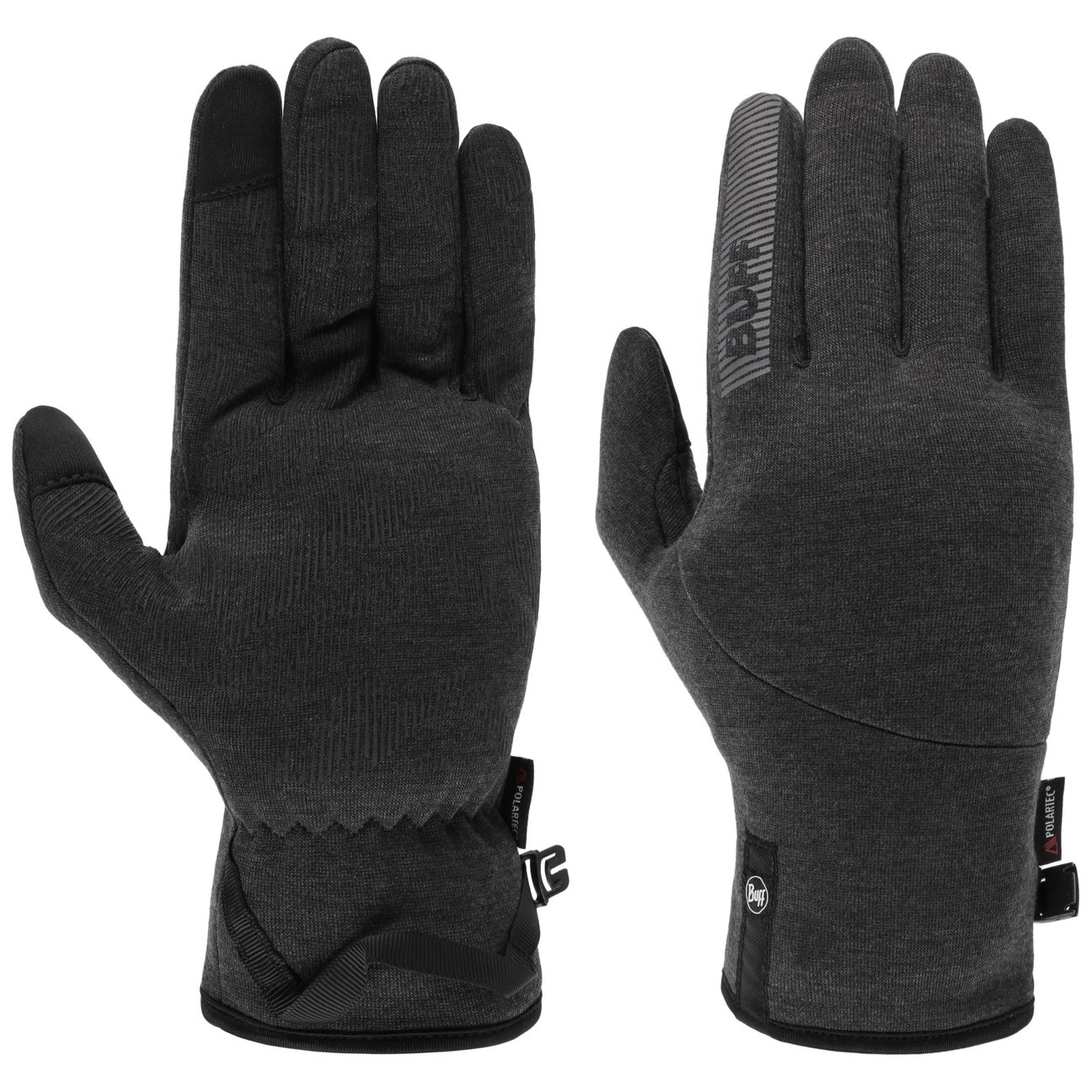Buff Donna Nero Tech Fleece Gloves By