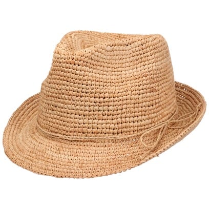 Cappello in Rafia Crochet Trilby by McBURN
