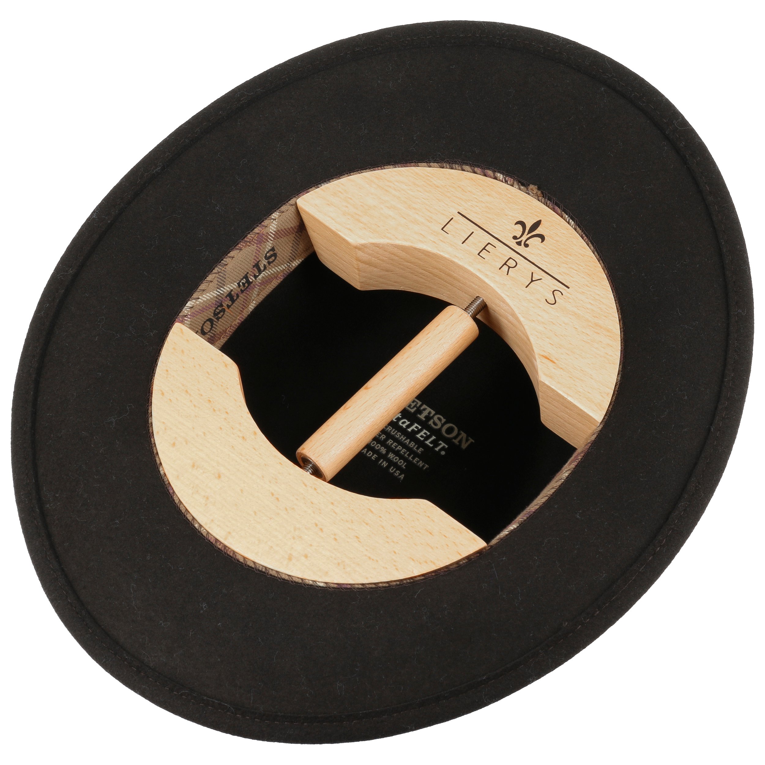 Allargacappelli In Legno Regolabile HAIBEIR – Da 16,5 A 24 Cm, Per Cappelli Morbidi, Colore Vite Rosso