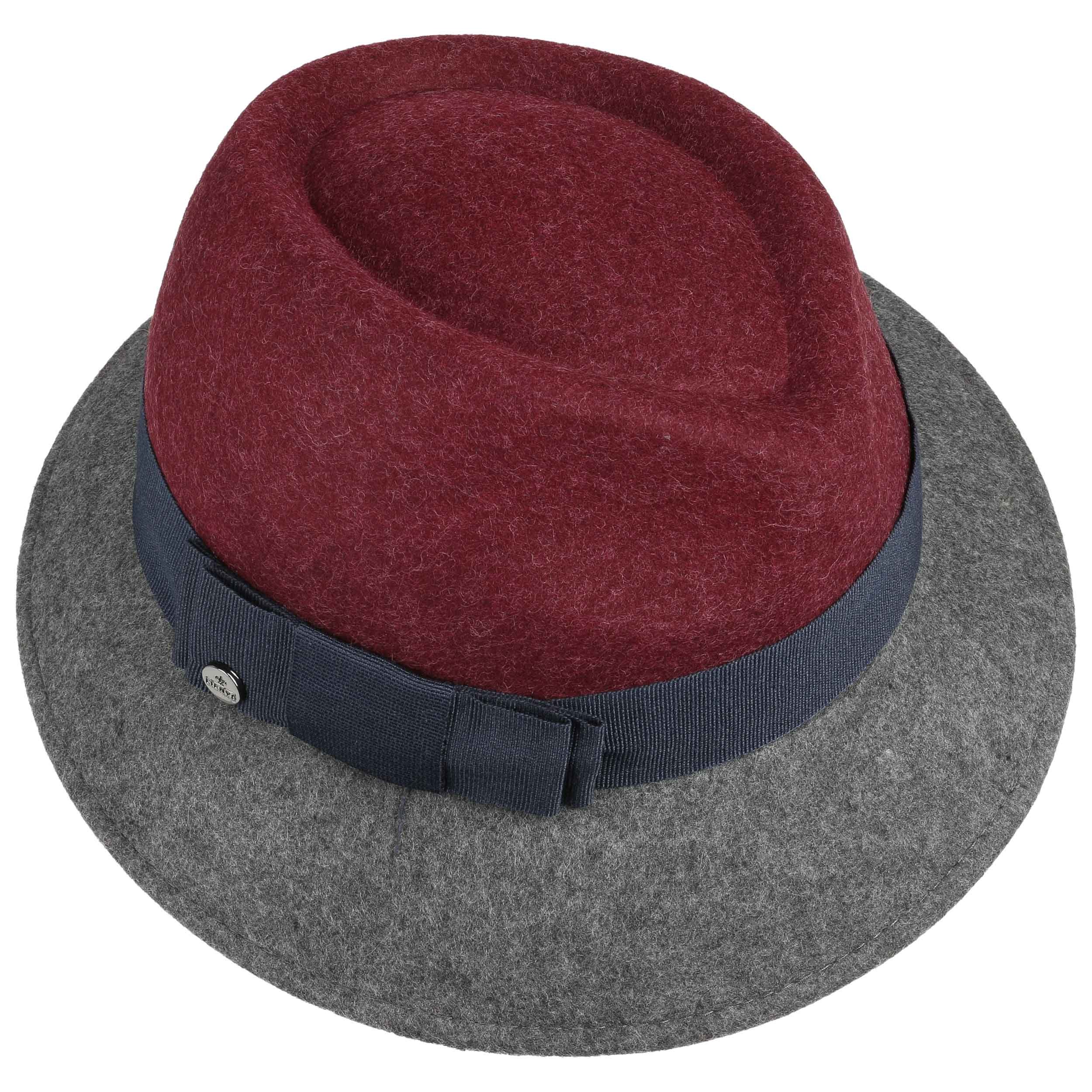 Classic Italy - Cappello Trilby Feltro Idrorepellente Baldo - Size 55 cm - Bordeaux