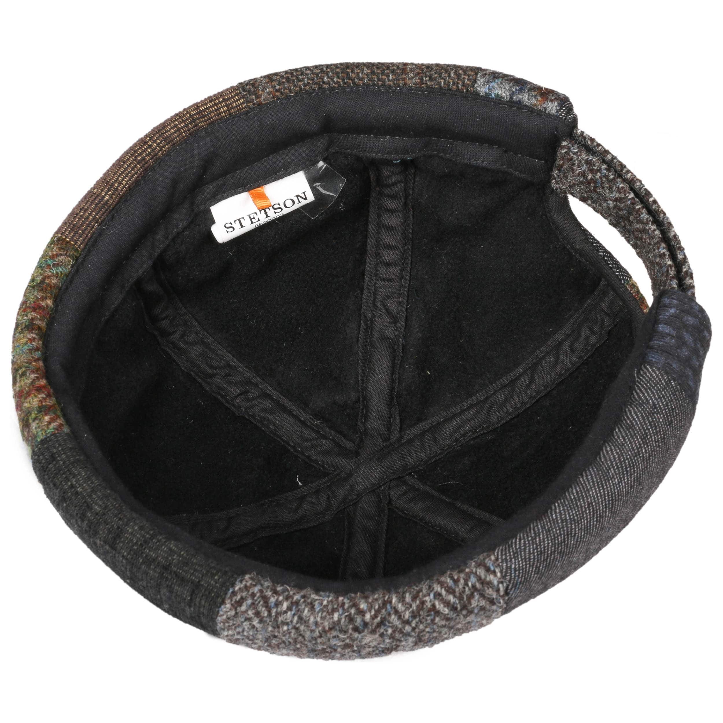 Stetson Berretto Docker Clarson Patchwork Uomo - Misto Lino E Cotone, Regolabile, Fatto In EU - Autunno/Primavera/Estate - 2